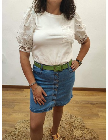 camiseta perforada campanilla