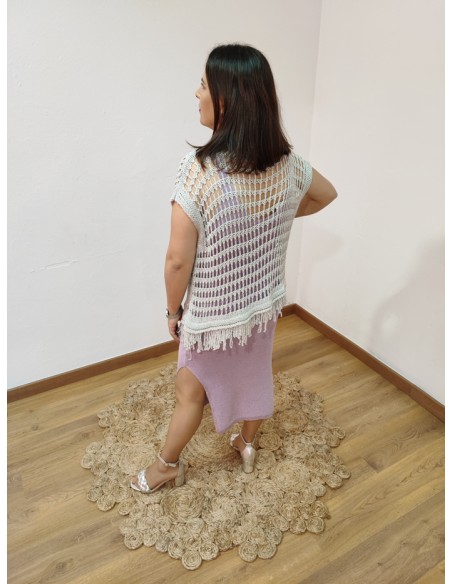 Vestido midi de hilo tirantas