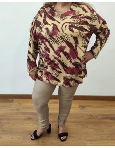 Blusa estampada baeza