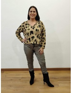 Pantalón polipiel torres