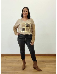 Camiseta cuadro animal print albox