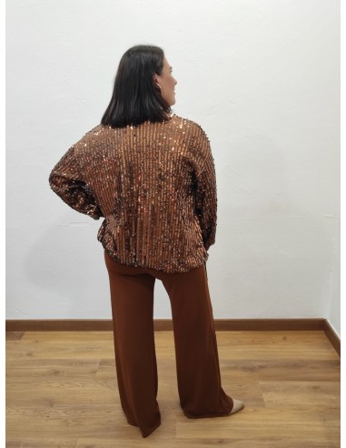 Top canalé encaje emilia