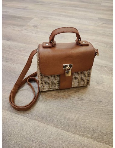 Bolso de Rafia y Piel Hortensia